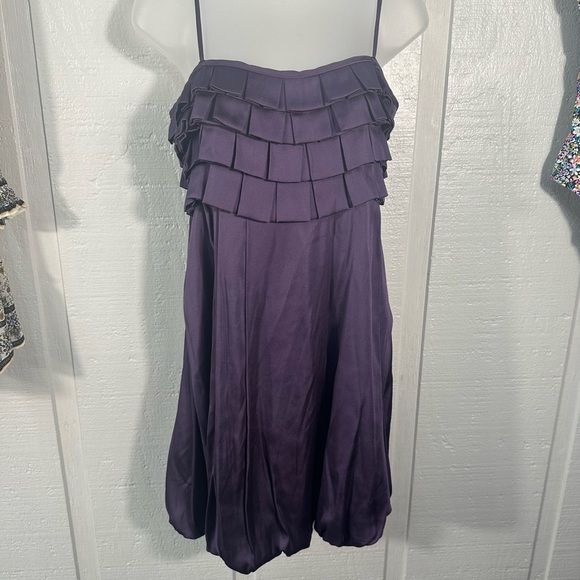 Esley Purple Spaghetti Strap Dress Size Medium EUC - Picture 2 of 6